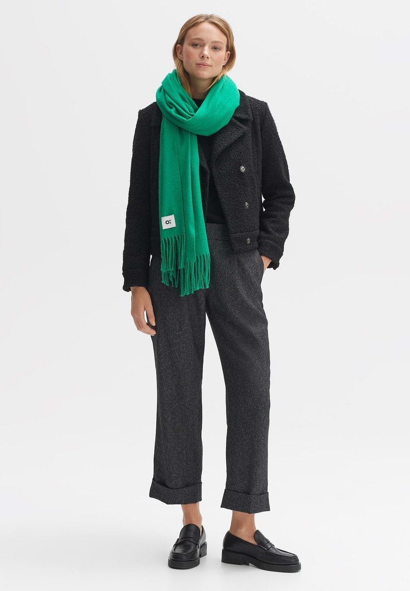 OPUS SOFT FRINGE - Sjaal - pepper green