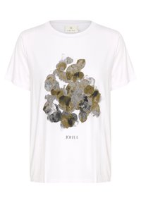 Kaffe T-shirt imprimé - optical white