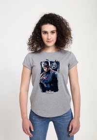 Henry Tiger AVENGERS: ENDGAME CAP BANNER - Triko s potiskem - melange grey