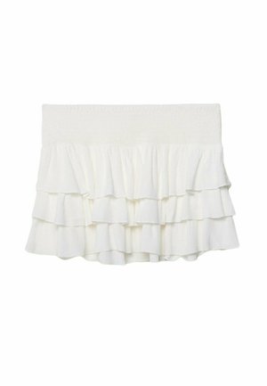 Stradivarius RUFFLED - Minigonna - beige