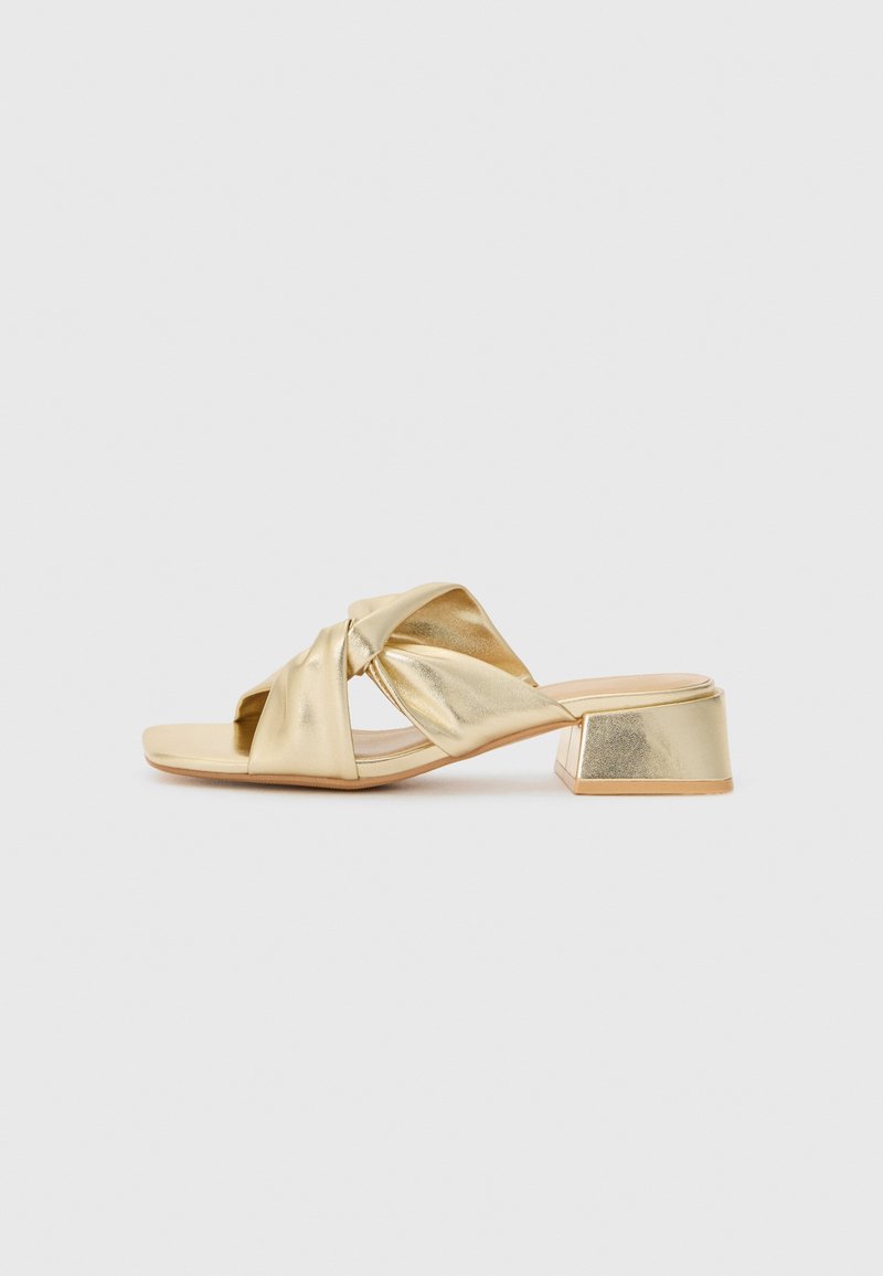 Anna Field Wide Fit - Heeled mules - gold-coloured, Enlarge