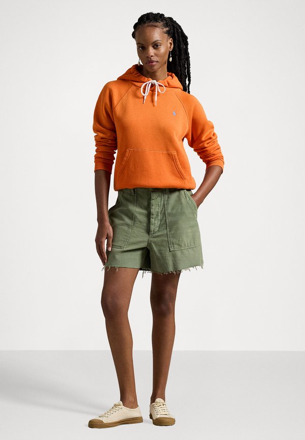 SHRUNKEN FIT FLEECE HOODIE - Hoodie - kona orange2