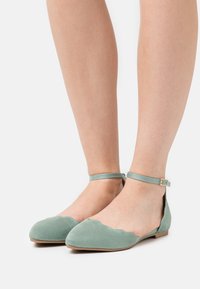Anna Field - Ankle strap ballet pumps - mint Thumbnail Image 1