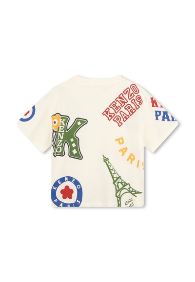 KENZO kids À MANCHES COURTES - T-shirt imprimé - ivoire