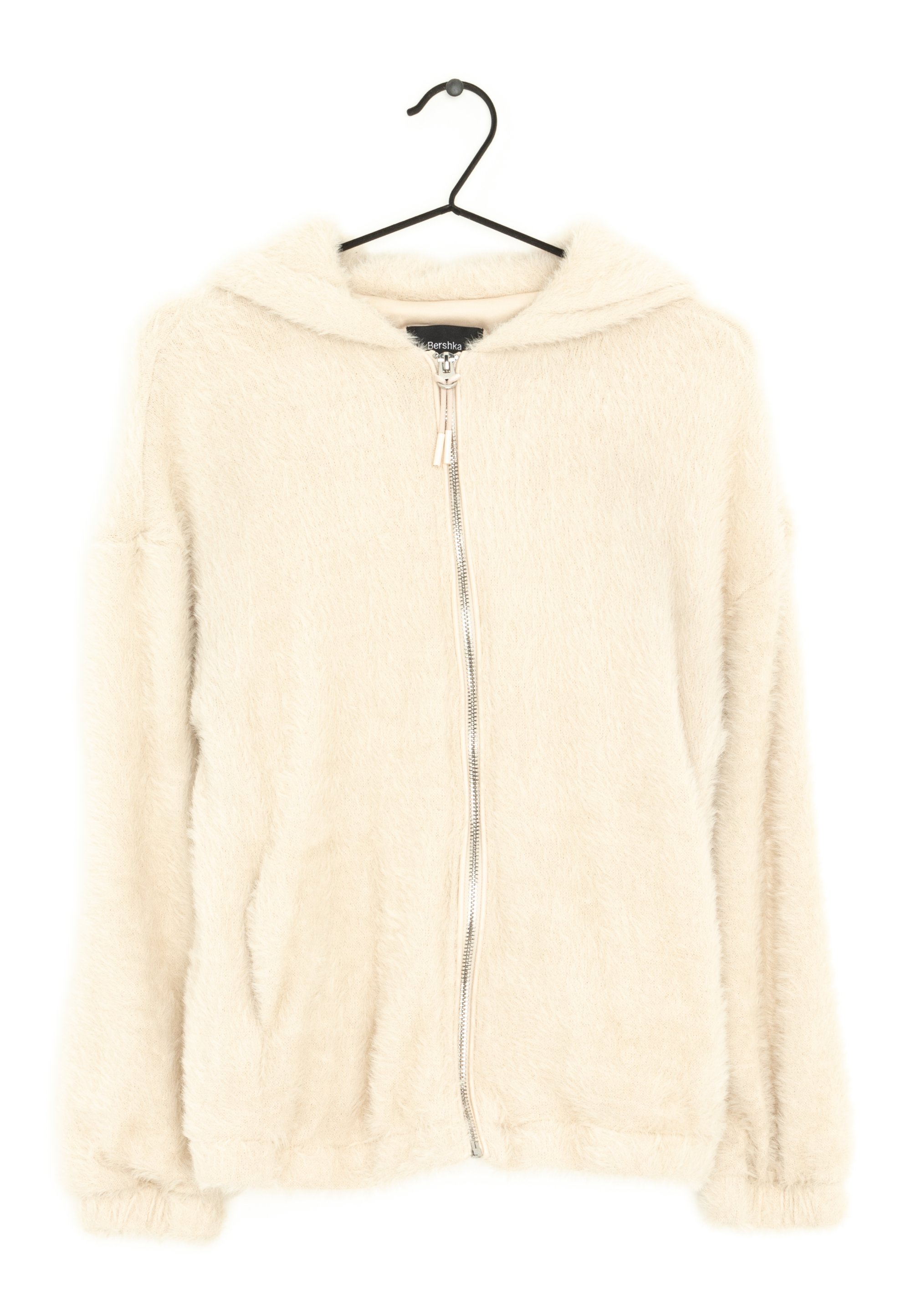 Bershka Sudadera con cremallera beige (Segunda mano)