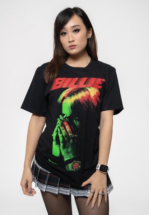Paradiso Clothing BILLIE EILISH HANDS AND FACE - Print T-shirt - black