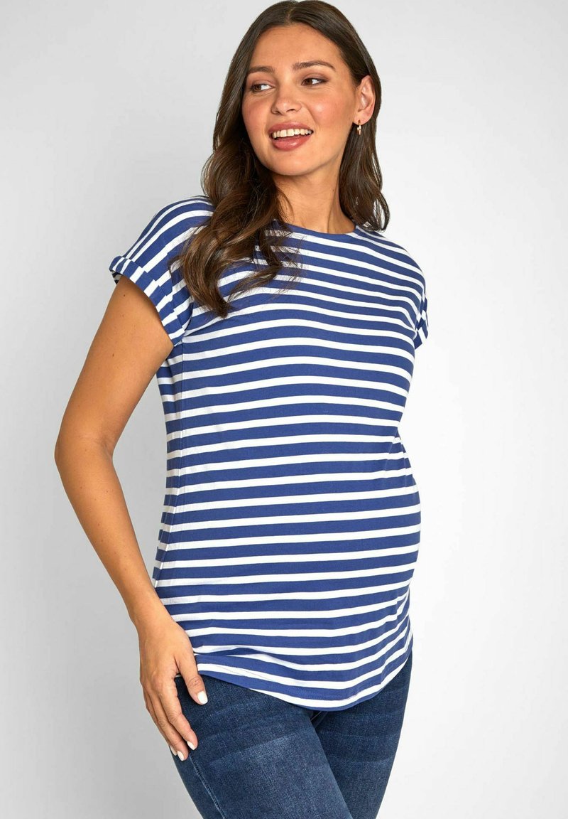 Jojo maman b b boyfriend maternity regular fit t shirt imprim 