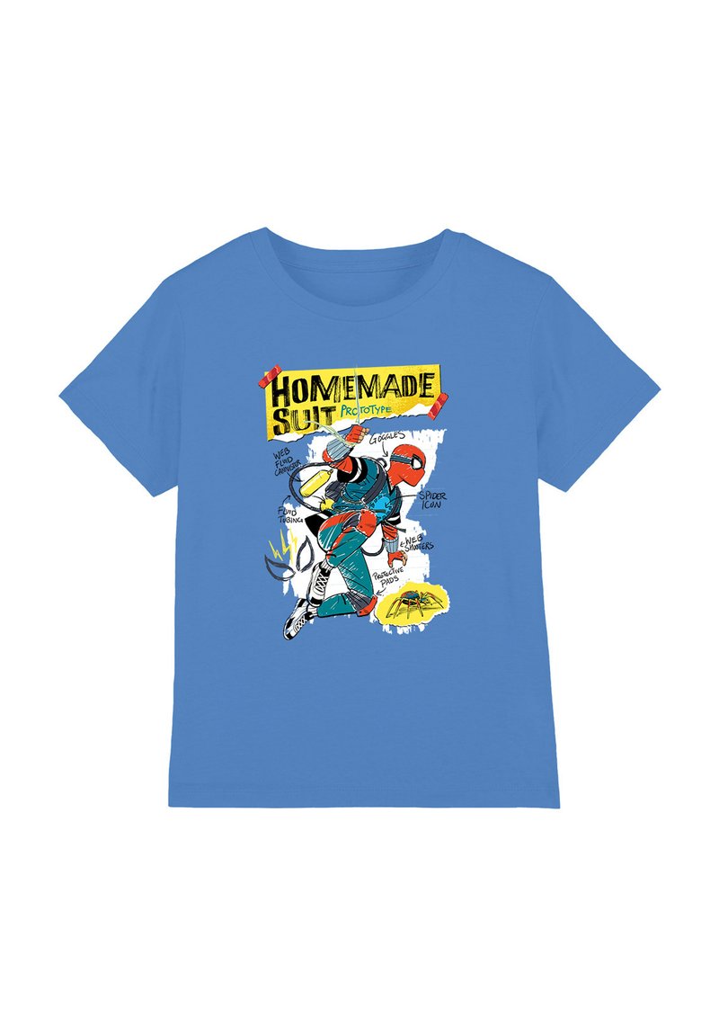 Marvel T-shirt print blauw