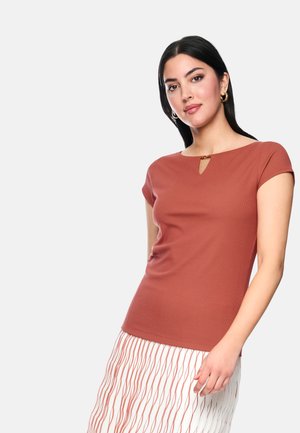Marc Cain, MARC CAIN T-SHIRT - Basic T-shirt - etruscan red
