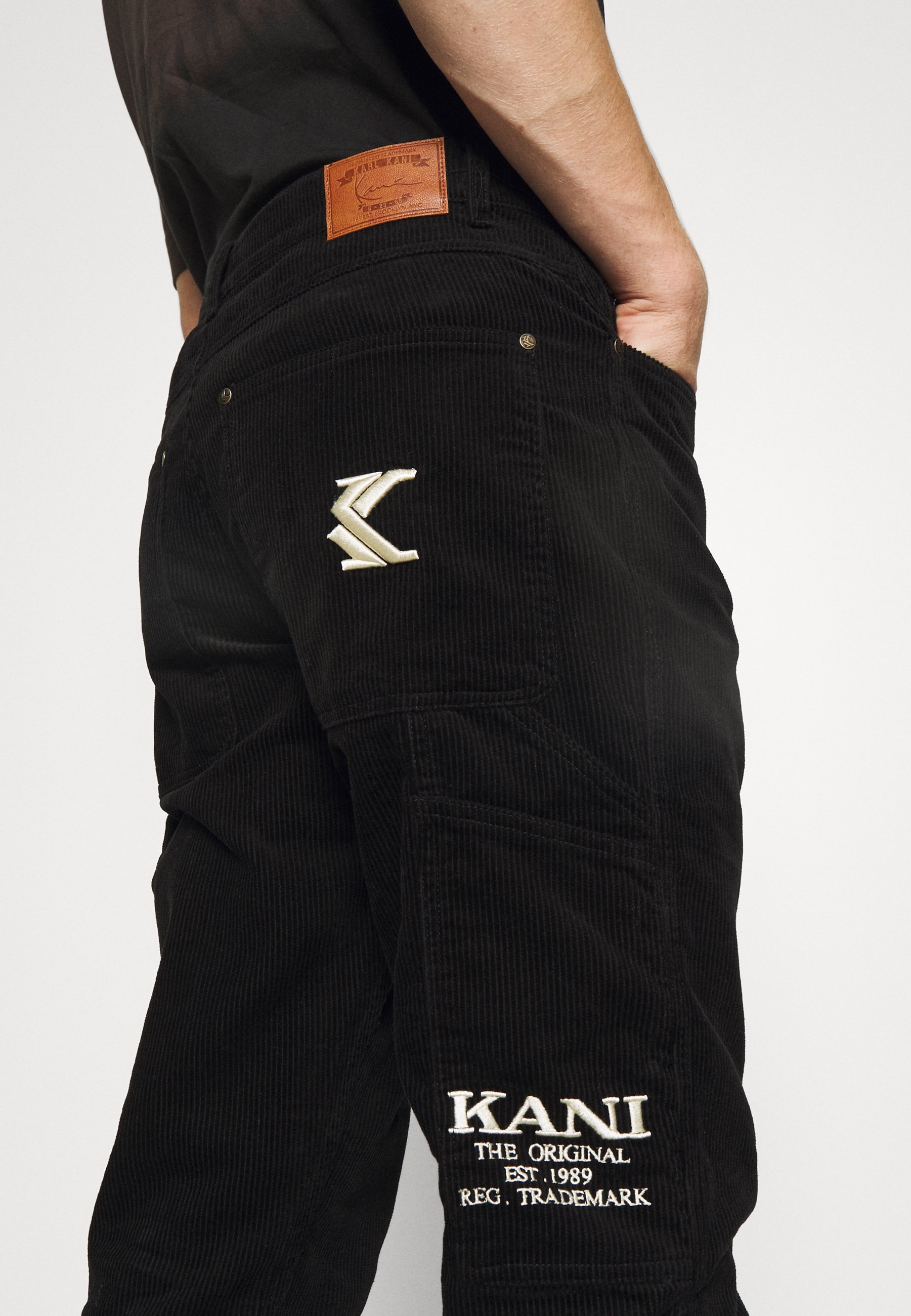 Karl Kani UNISEX RETRO PANTS - Kelnės - black/juoda - Zalando.lt