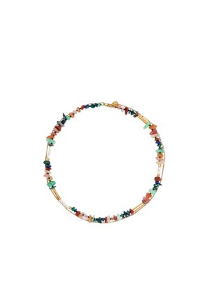 DOBLE Y PIEDRAS MATE - Collar - azul
