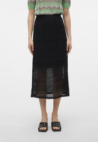 VMHONEY SKIRT - A-vonalú szoknya - black
