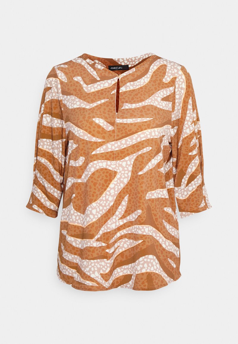 Damen Kleider | Marc Cain Langarmshirt riad/hellbraun - NA57228 Damen Kleider | Marc Cain Langarmshirt riad/hellbraun - NA57228