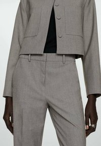 Mango Hlače - mottled light grey