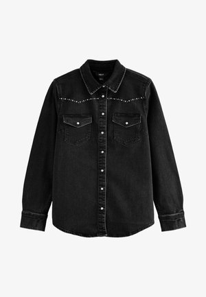 Next SEAM DETAIL WESTERN - REGULAR FIT - Blúzka so zapínaním na gombíky - black stud