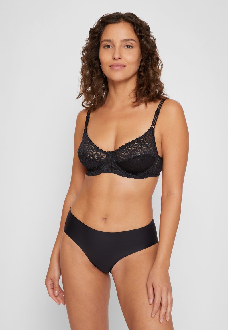 DORINA JACQUELINE 2 PACK - Podprsenka bez kostíc - black/white