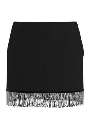 HYPEDROP, SKIRT HDLILLIAN SHORT FRINGE - Minirock - black