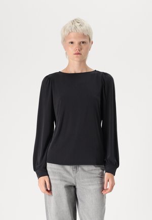 ONLY ONLFREE LIFE BOATNECK - Maglietta a manica lunga - black