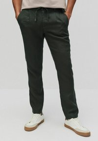 BONDELID NOAH LINEN - Housut - dark green