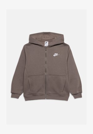 Nike Sportswear, CLUB UNISEX - Sweatjakke - cave stone/white