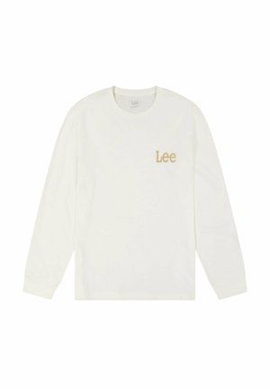 Lee WOBBLY TEE - REGULAR FIT - Maglietta a manica lunga - ecru