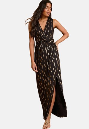 PETITE FIT - FOIL TWIST  - Maxiklänning - black