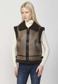 Koroshi Strukirani kaput - marron   brown