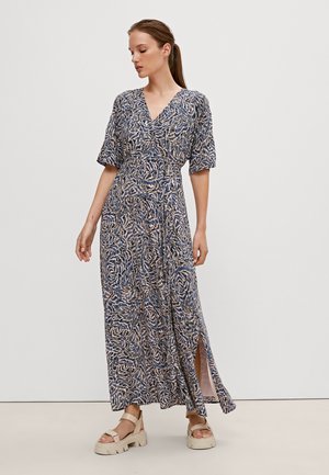 MIT BINDEGÜRTEL - Maxi dress - dark blue aop