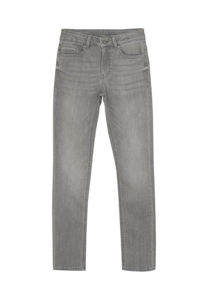 Jeans straight leg - light grey denim