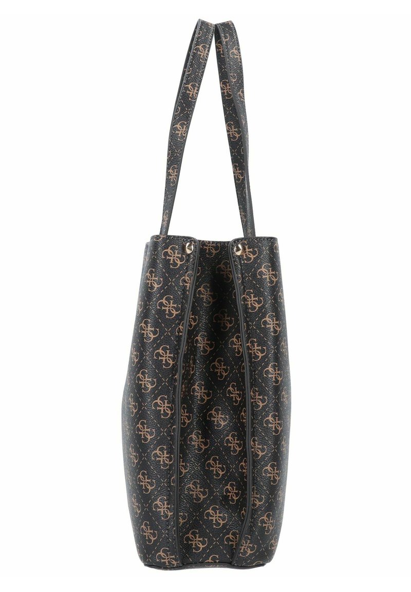 Guess MERIDIAN 42 CM - Shopping Bag - brown logo/braun - Zalando.de