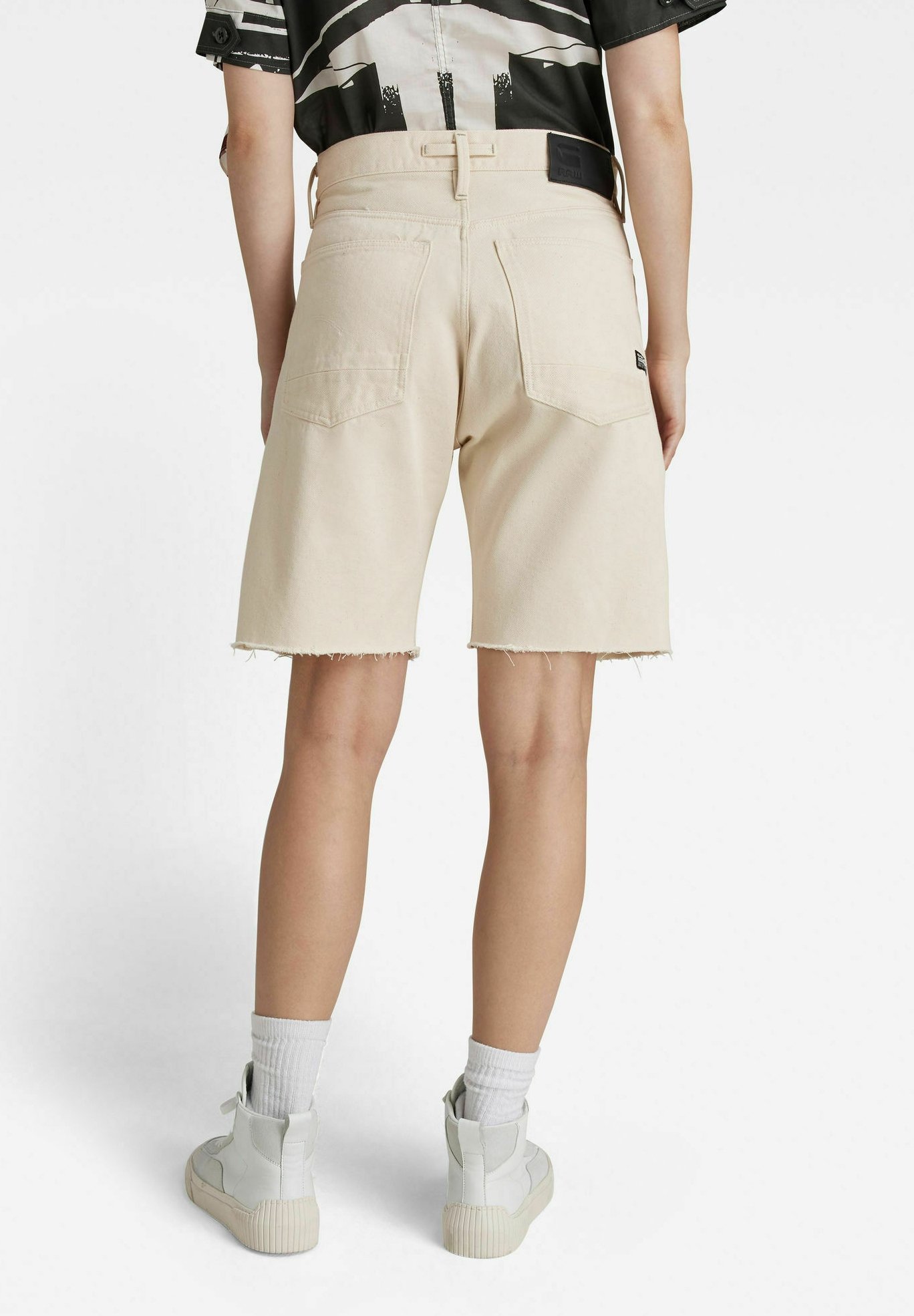 G-Star TYPE BERMUDA - Shorts di jeans - ecru/avorio - Zalando.it