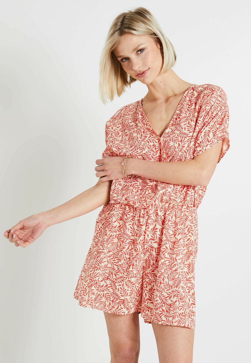 Grain de Malice SHORT IMPRIMÉE - Mono - rouge