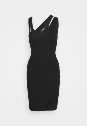 Han Kjøbenhavn CUT OUT MINI DRESS - Egyenes szabású ruha - black