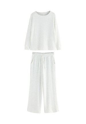 PETITE FIT - COSY LONG SLEEVE SET  - Nachtwäsche Set - white