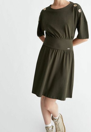 Jerseykjole - dark green