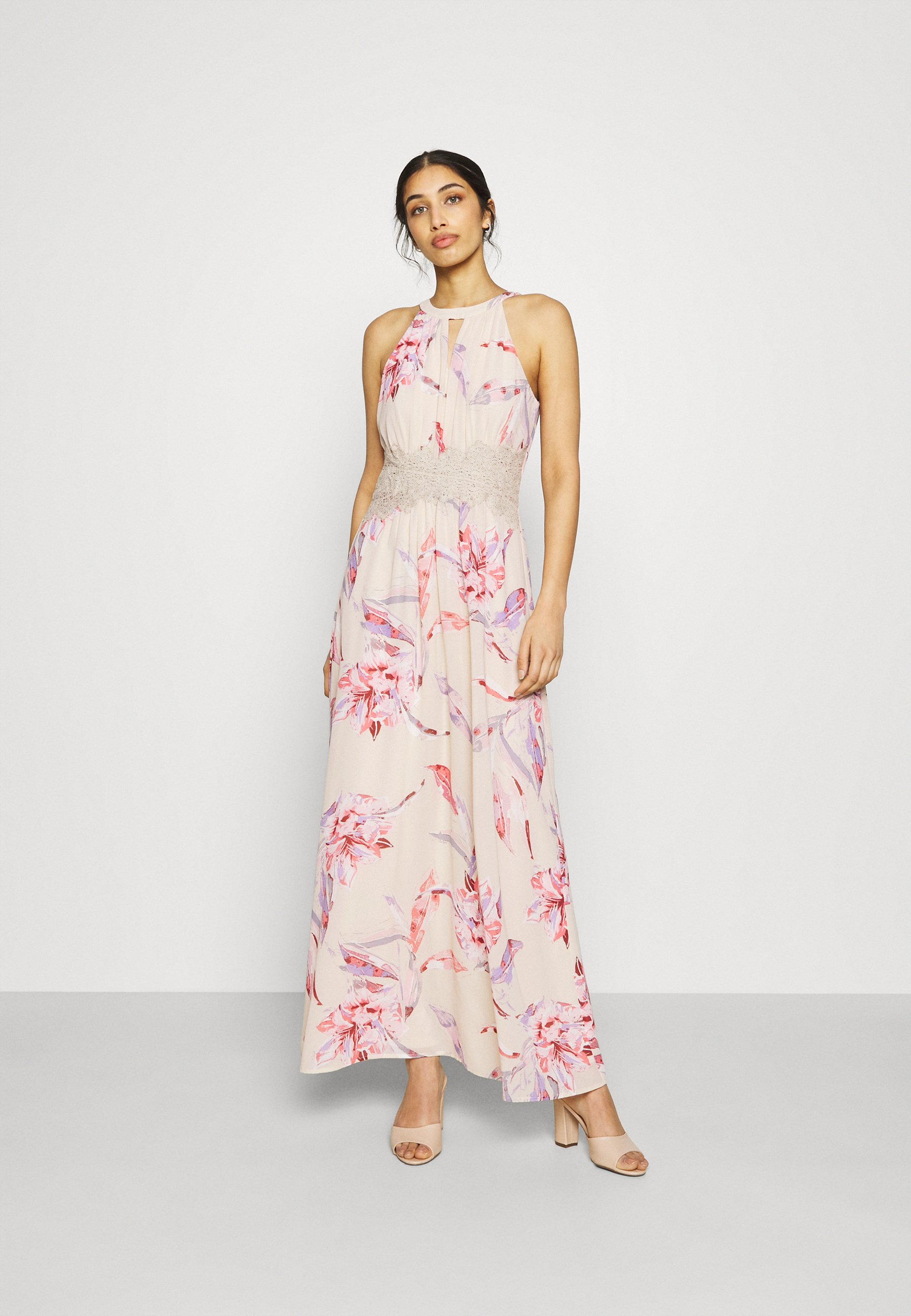 Vila VIMILINA FLOWER DRESS - Freizeitkleid - birch/lana/offwhite -  Zalando.de