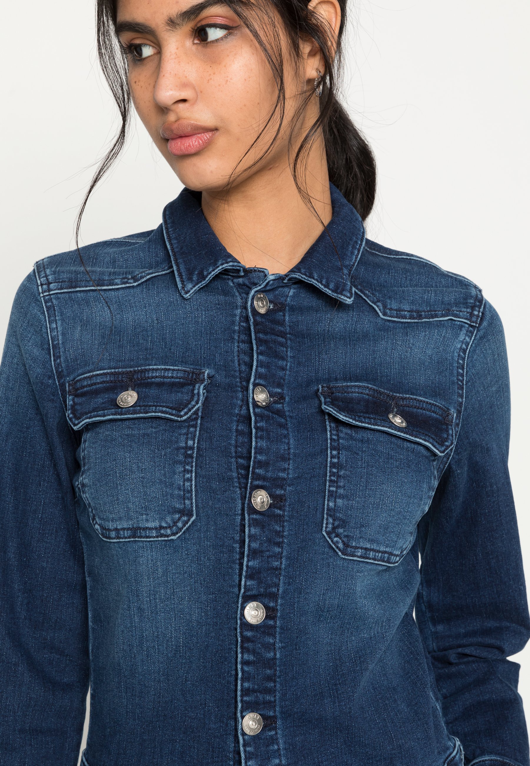 ONLY ONLBLUSH LIFE DRESS - Denim dress 