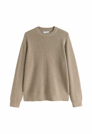 Next, REGULAR FIT - ESSENTIAL TEXTURED KNITTED JUMPER - Svetrík - neutral