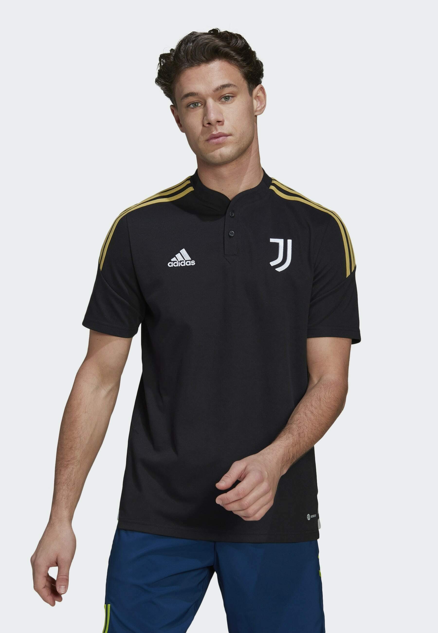 adidas Performance POLO JUVENTUS CONDIVO - T-shirt print - black/zwart -  Zalando.nl