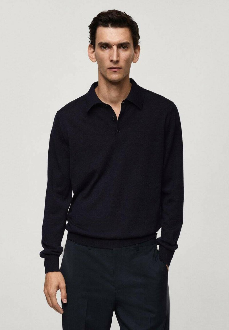 Mango Polo majica - royal blue