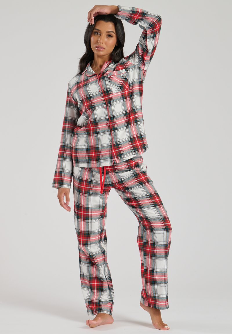 Noidinotte - Pigiama donna manica lunga costina in viscosa - FA8689AS - Biancheria Iervolino
