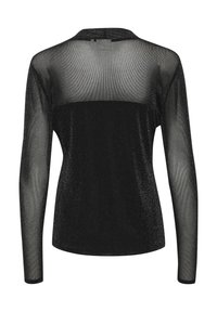 Kaffe KAOLGA GLITTER MESH - Pluus - black deep
