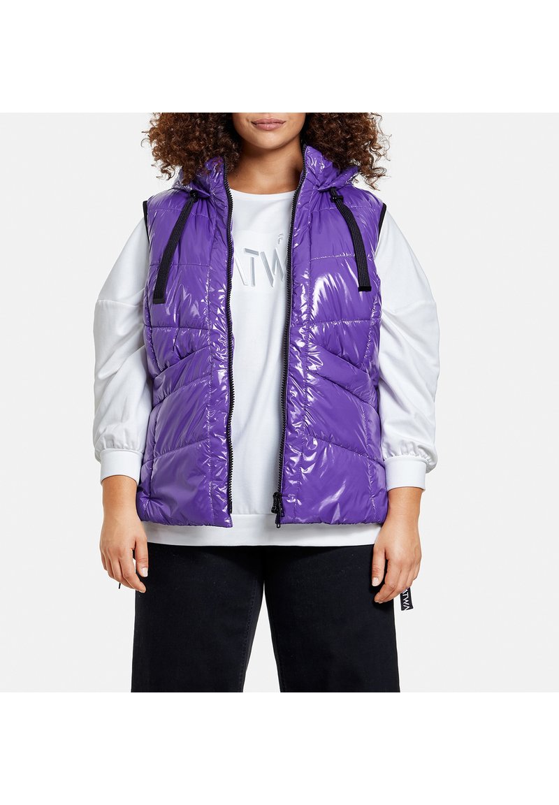Damen Leichte Jacken | Samoon Weste royal lilac/lila - GG71213 Damen Leichte Jacken | Samoon Weste royal lilac/lila - GG71213