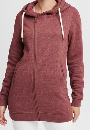 Sweat zippé - bordeaux