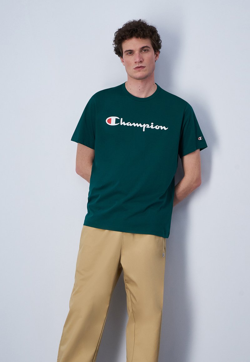 Champion ICONS CREWNECK LARGE LOGO - Camiseta estampada - avt