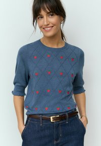 Next T-shirt con stampa - blue navy strawbrerry