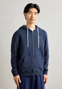 Scotch & Soda FULL ZIP LOGO HOODIE - Zip-up sweatshirt - sky captain