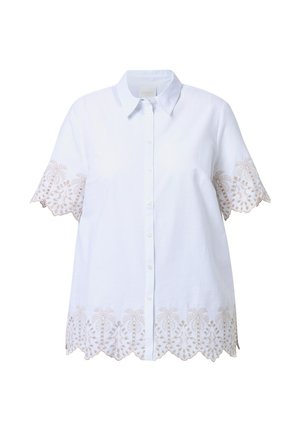 Ulla Popken, SHORT SLEEVE  - Skjortebluser - snow white