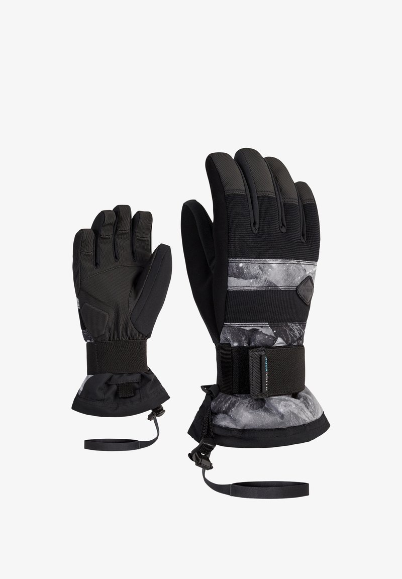 Ziener MANU AS R - Gloves - grey mountain print