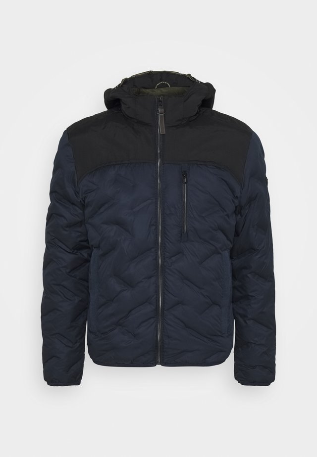 JACKET WITH HOODY - Veste d'hiver - navy